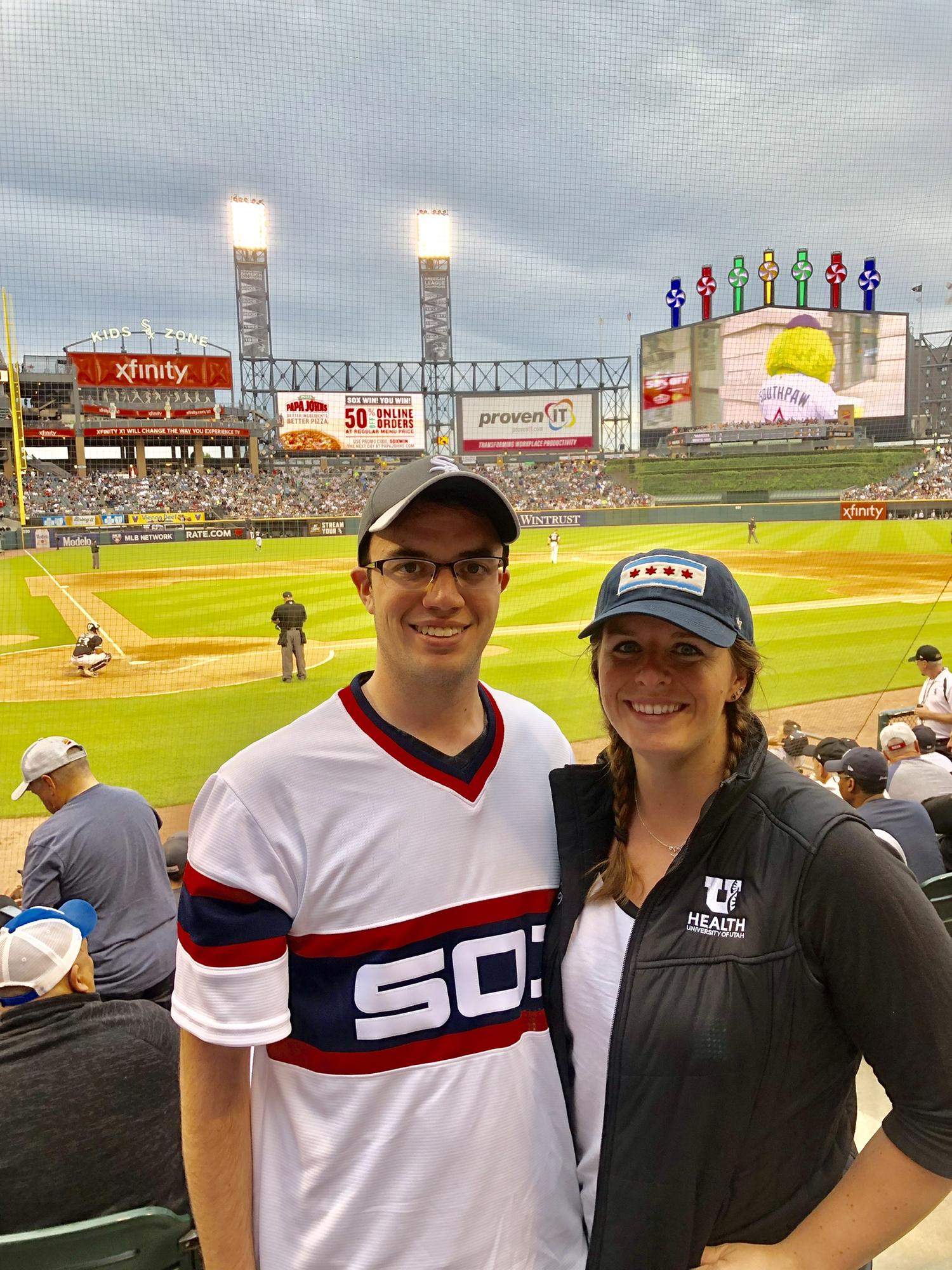 Go White Sox! Our first White Sox game together!