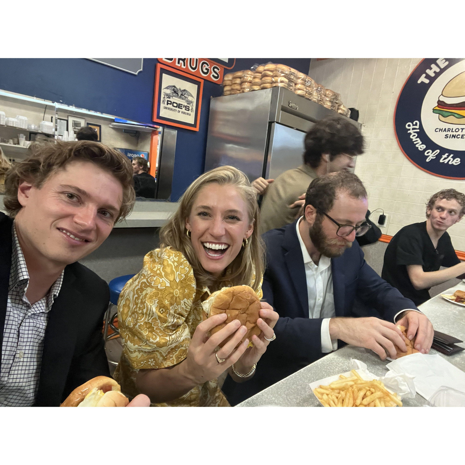Late night at The White Spot, Charlottesville, VA (Hi McCarron!)