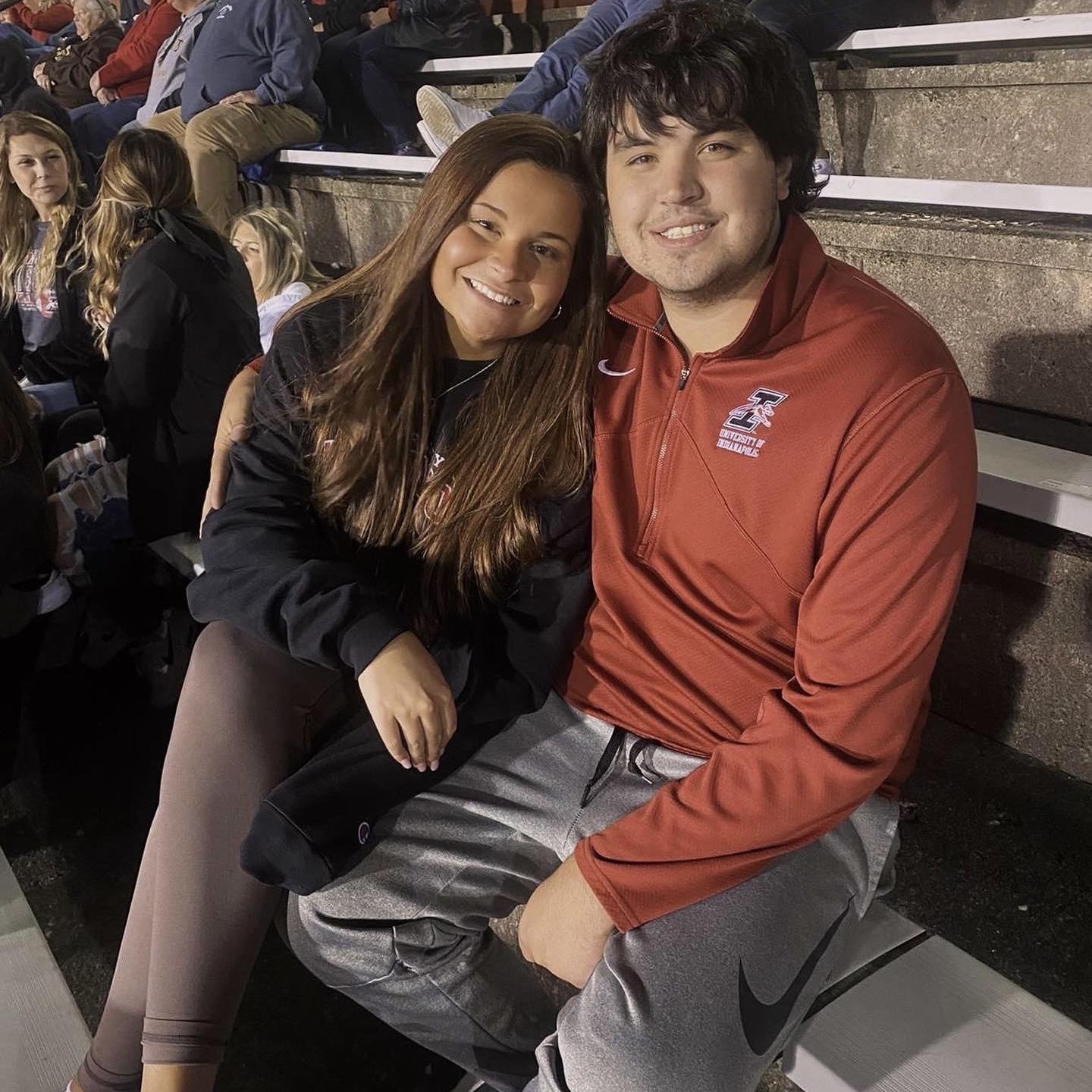 UIndy Homecoming Football game for Cole's cousin Cade in 2022.
