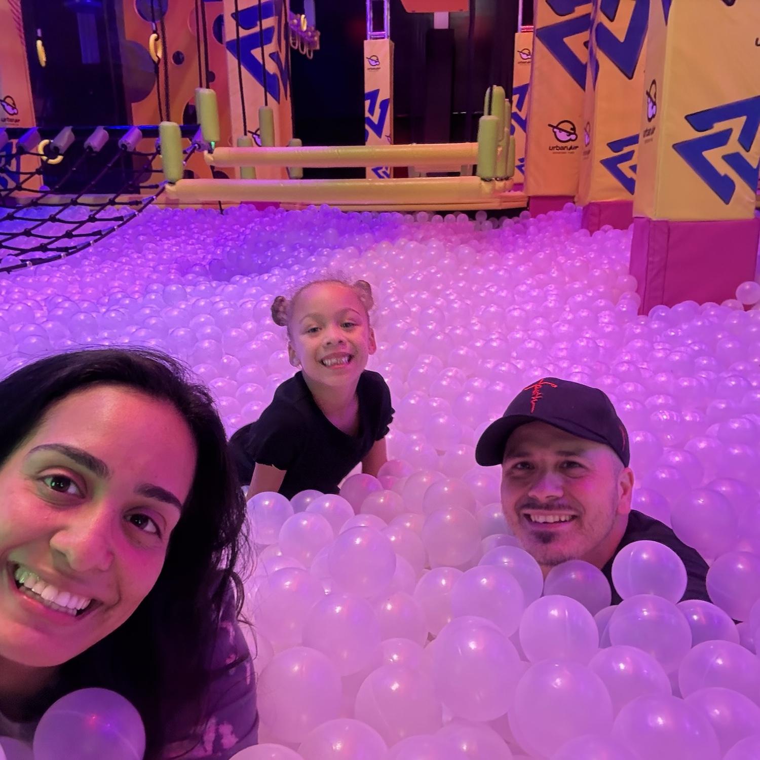 Trampoline park fun