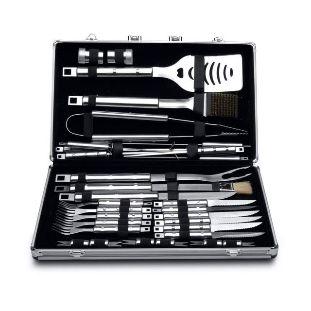 BergHOFF Cubo 33Pc Stainless Steel BBQ Set with Case