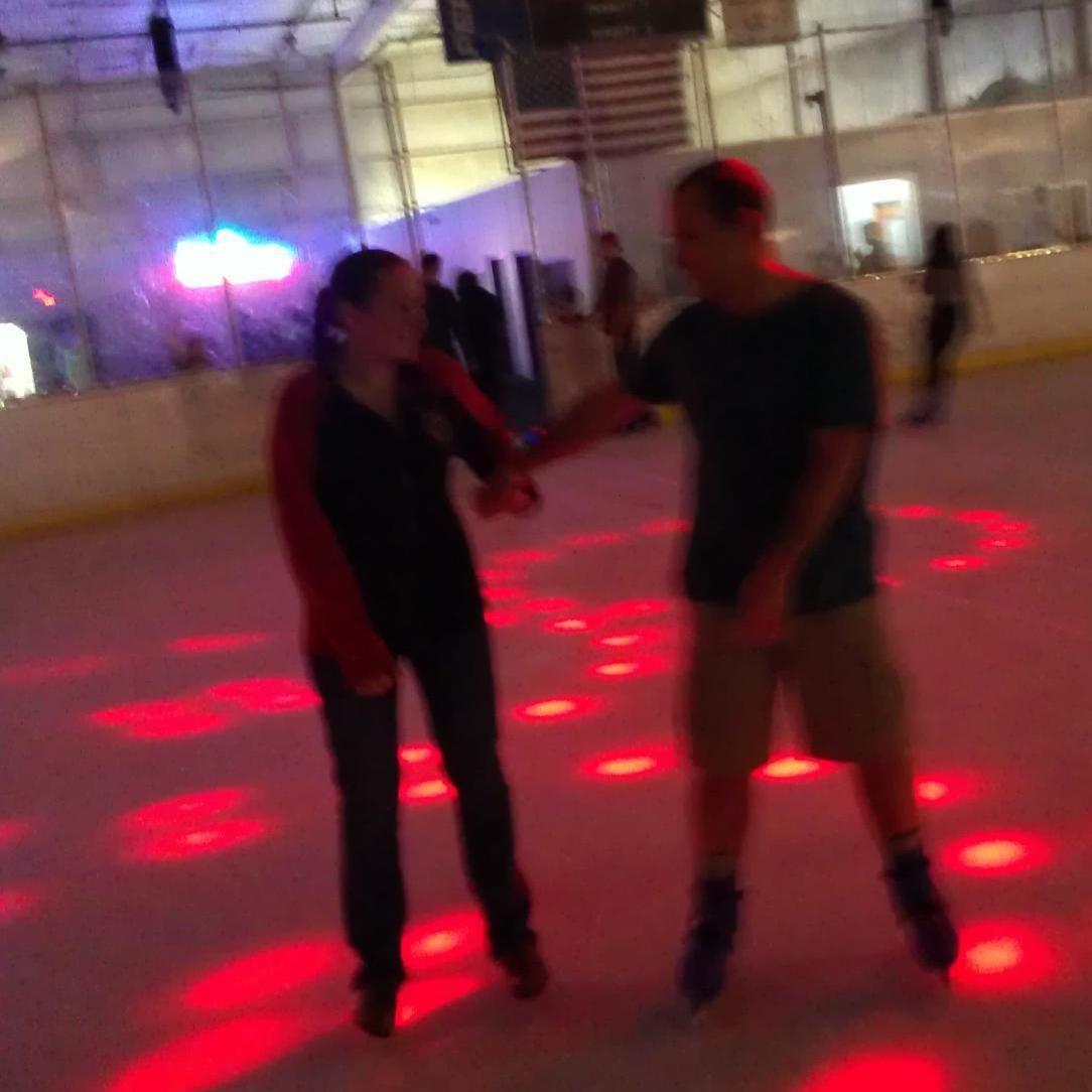 Cian's parents and grandparents met while skating...while we didn't meet this way, we still had our moment out on a skating date.