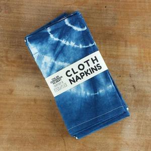 Organic Hand Dyed Shibori Cloth Napkins