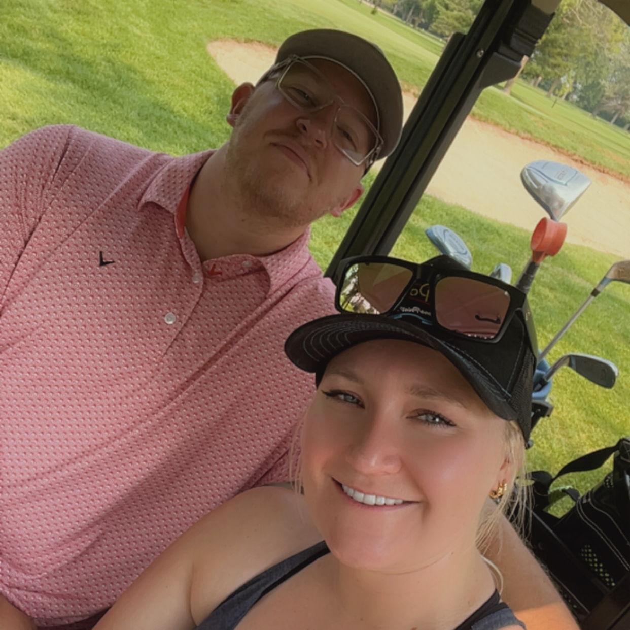 Annual Murphy golf outing with Kristen Klasen