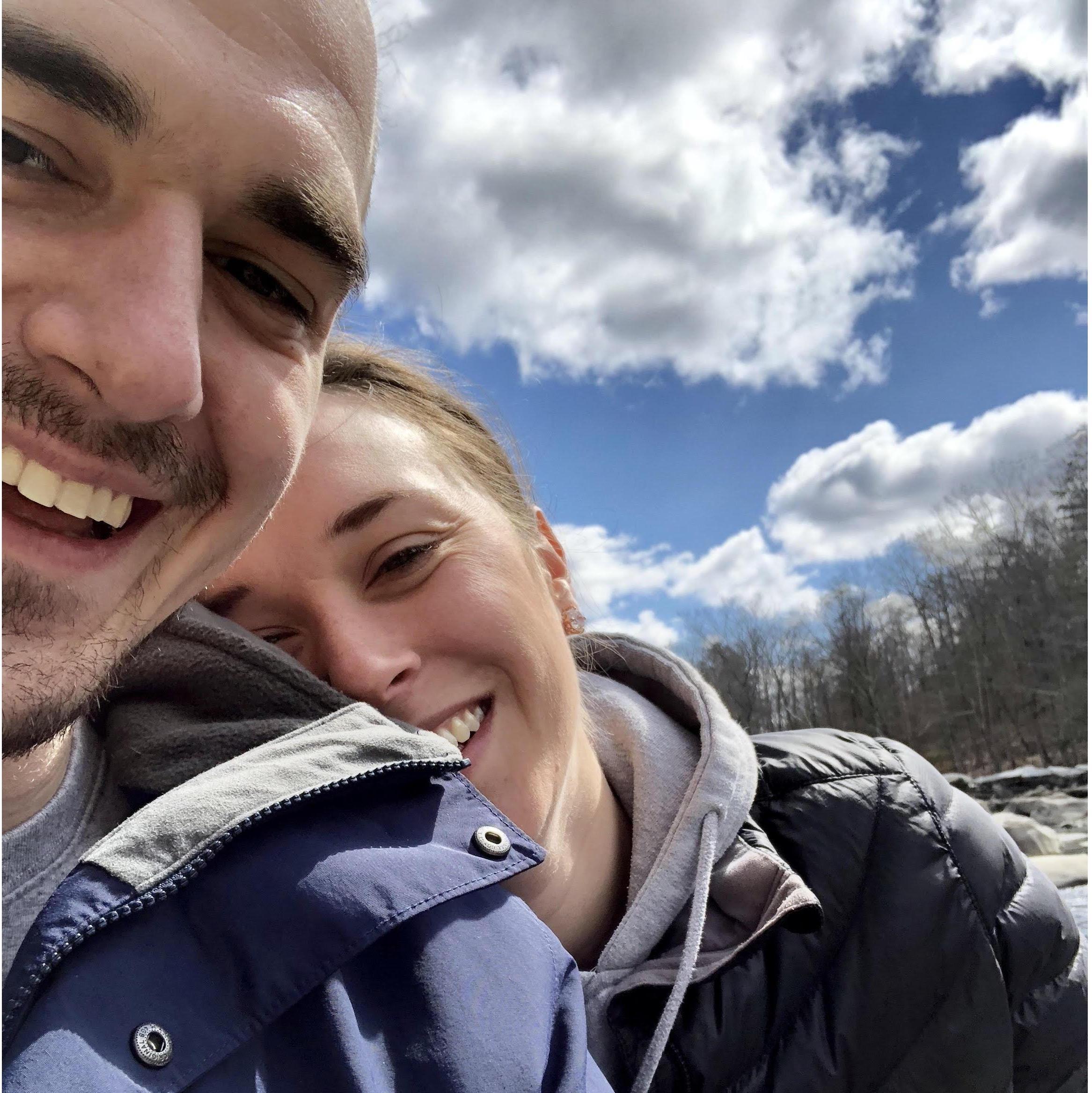 While we were long distance, met half way in MA for the weekend.