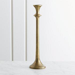 Emmett Antique Brass Taper Candle Holder 14.5"