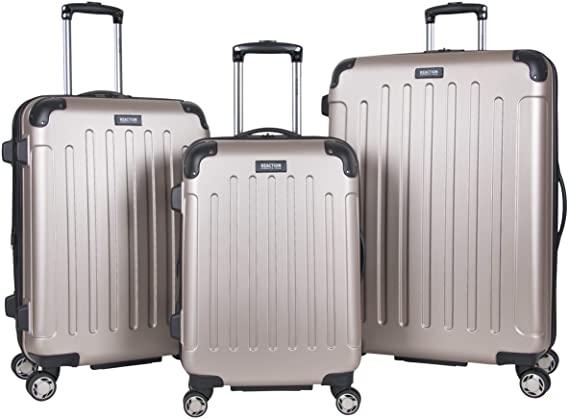 Kenneth Cole Reaction Renegade 3-Piece Lightweight Hardside Expandable 8-Wheel Spinner Travel Luggage Set, Champagne,