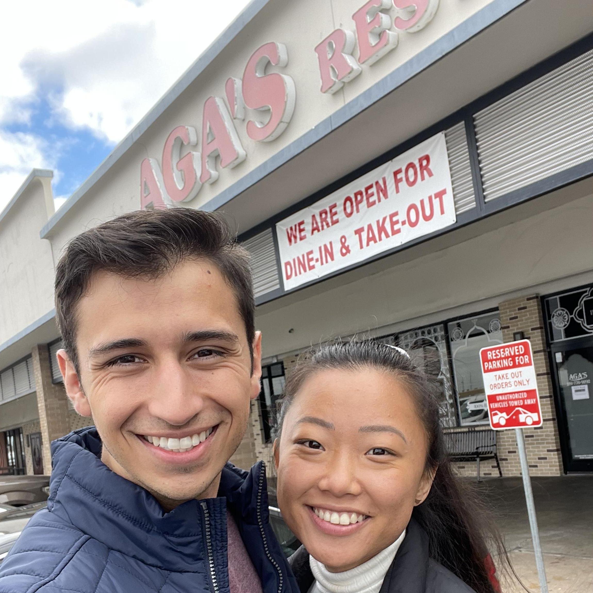 Our favorite restaurant in Houston -- Aga's!