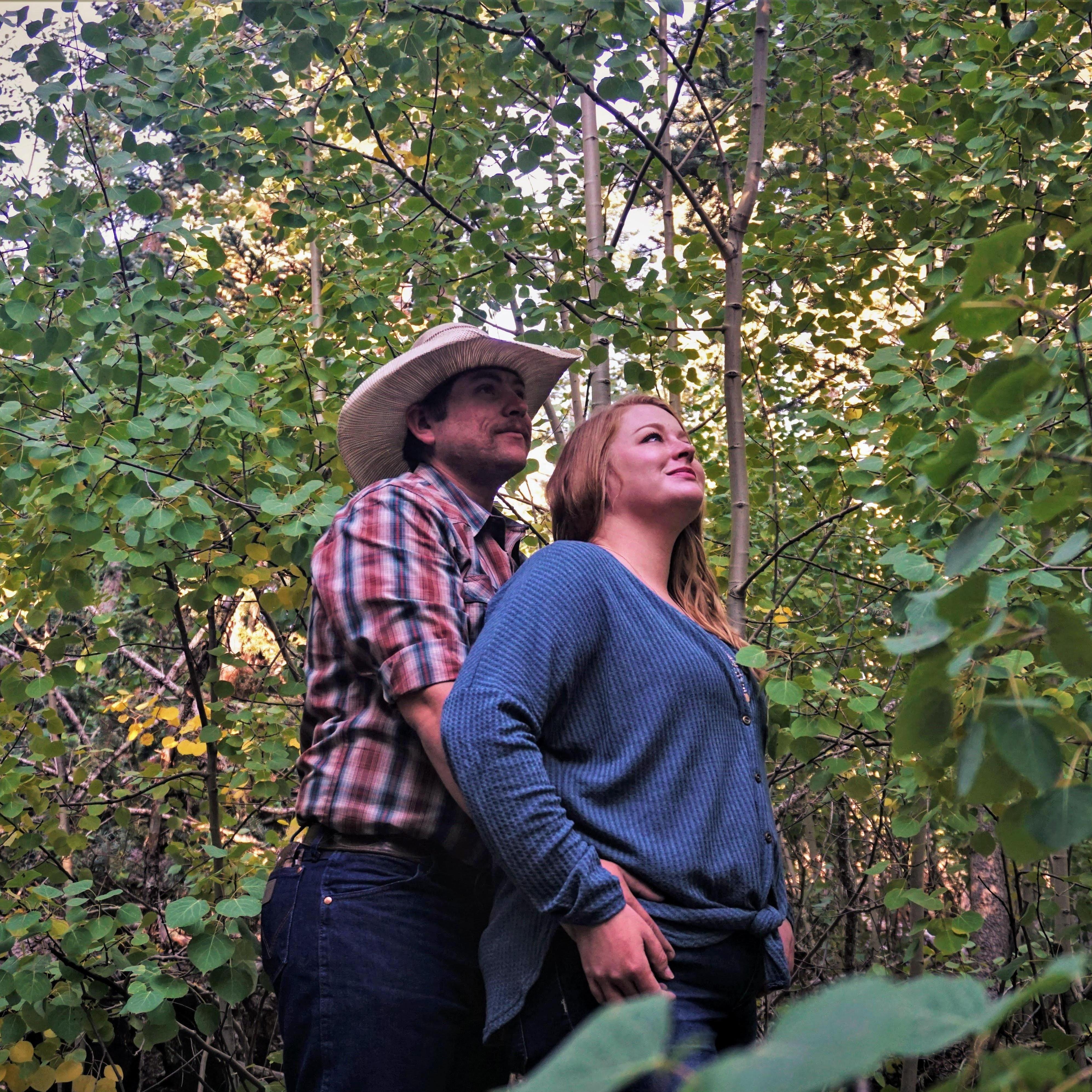 We had to do one of us looking off in the distance...
