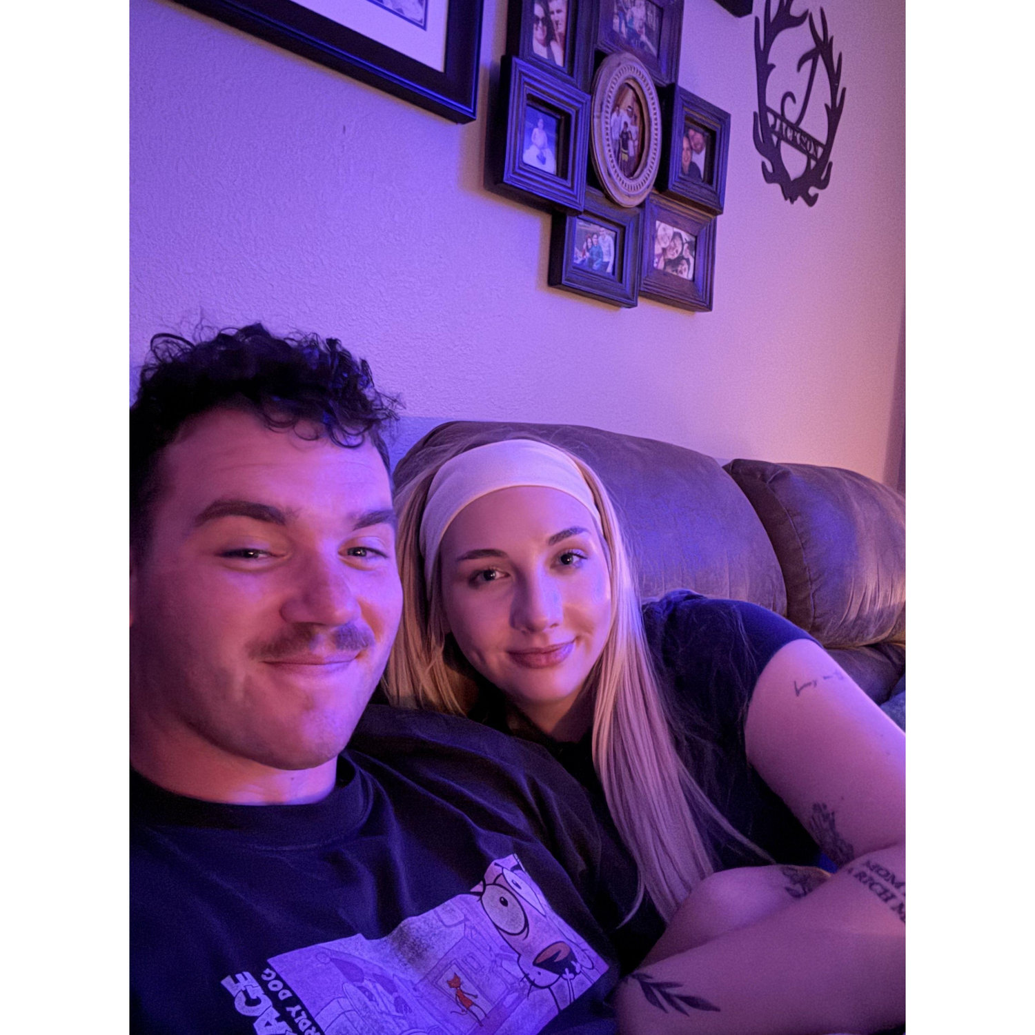 Our first photo together