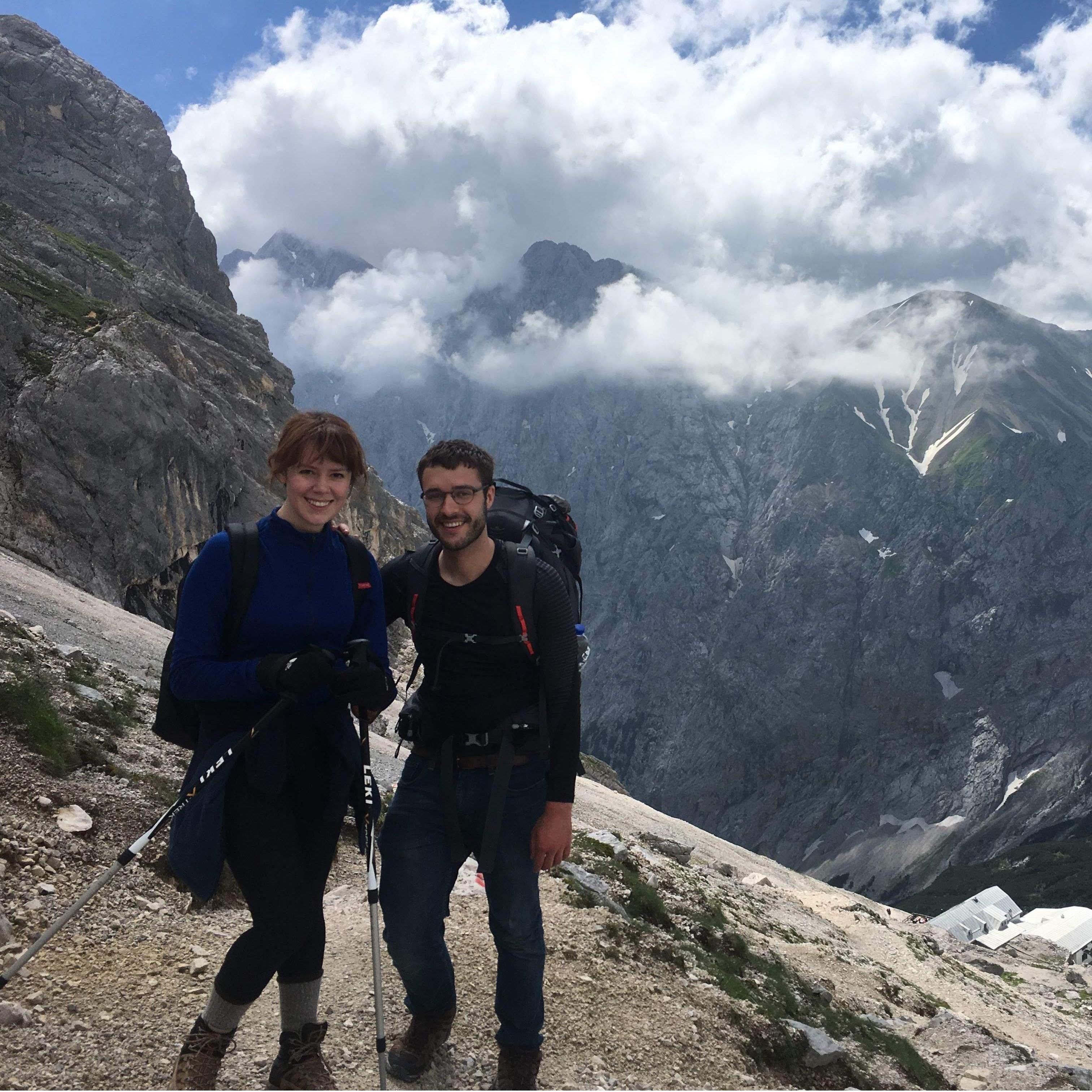 Climbing Zugspitze - the highest peak in the German Alps.