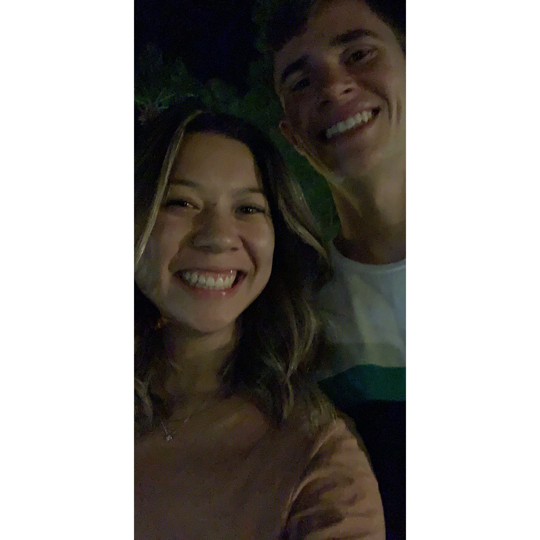 One of our very first photos together. September 20, 2019 we were on a mini golf "double date" with Marina's roommates