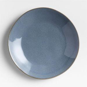 Marin Slate Blue Stoneware Dinner Plate + Reviews | Crate & Barrel