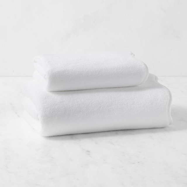 AERIN Scallop Bath Towel, Bright White