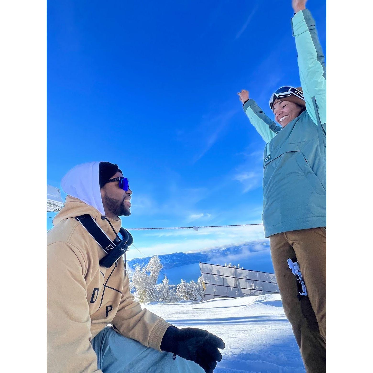 Tori FINALLY celebrating her ring she's been waiting for!