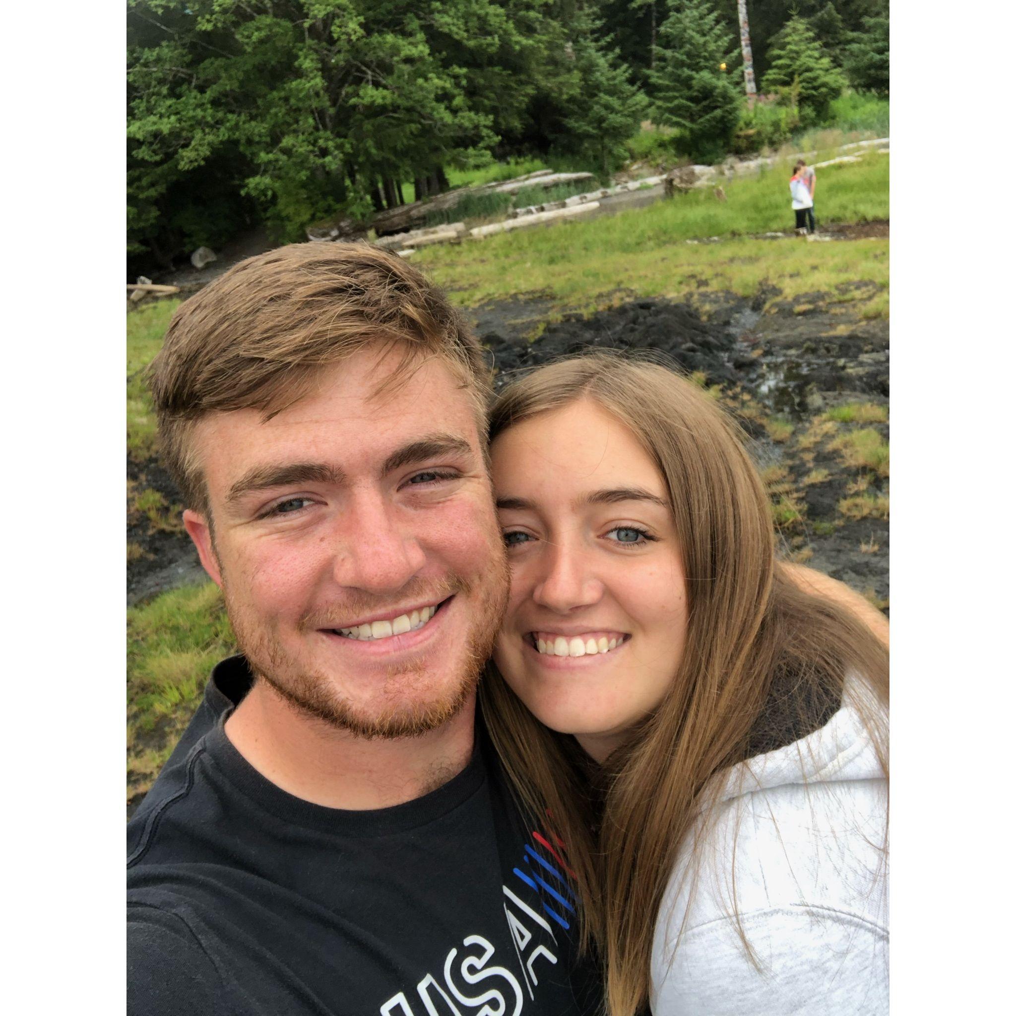 When Alyssa visited Logan in Ketchikan, Alaska while Logan was living there for the summer in 2019!