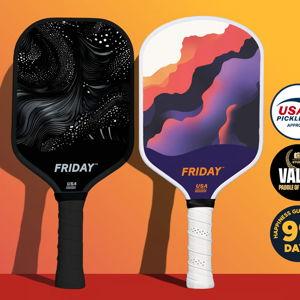 Friday Pickleball Paddle Set - Blackout / Sunset Noir