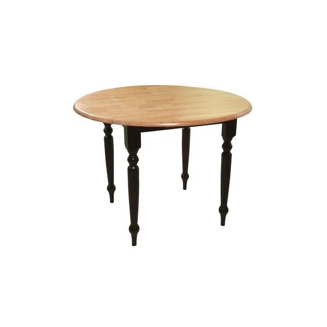 Double Drop Leaf Table Wood/Black/Natural - TMS