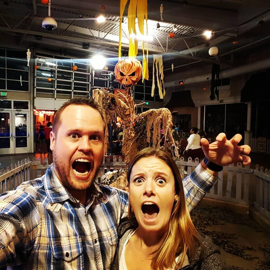 Having a spooktacular time at Elitch Gardens Fright Fest!