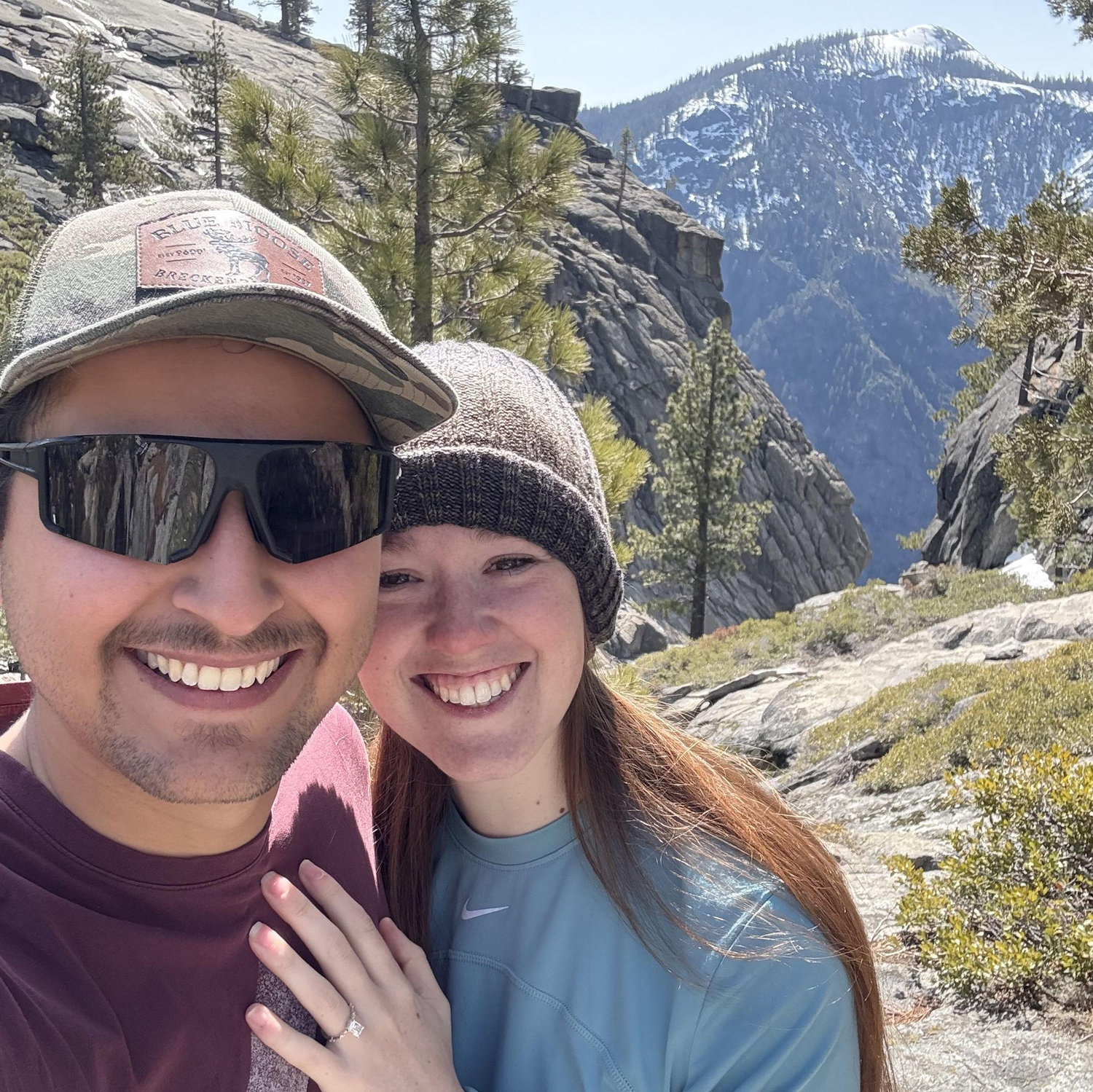 Isaiah proposed in Yosemite National Park at the top of Yosemite Falls