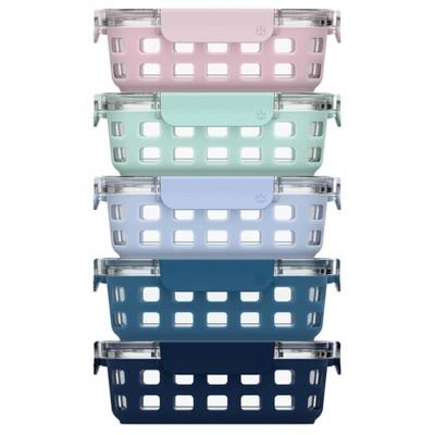 Ello 10pc Meal Prep Food Storage Container Set Pastels