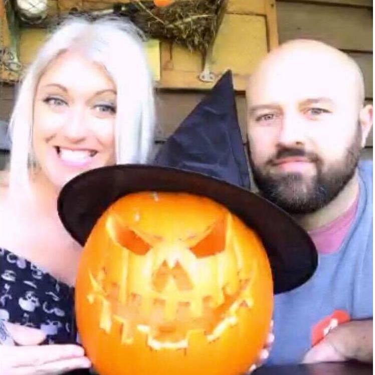James's first halloween. He better ger used to it.