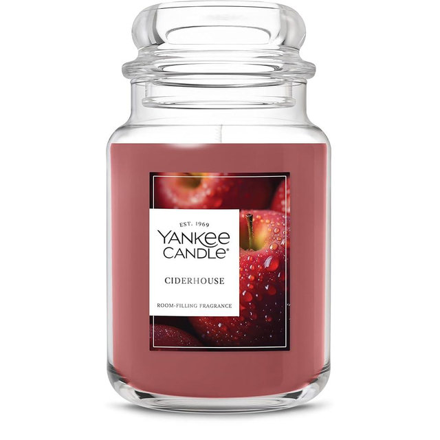 Yankee Candle, Ciderhouse Fall Scented Candle, 22oz Large Jar with up to 150 Hour Burn Time
