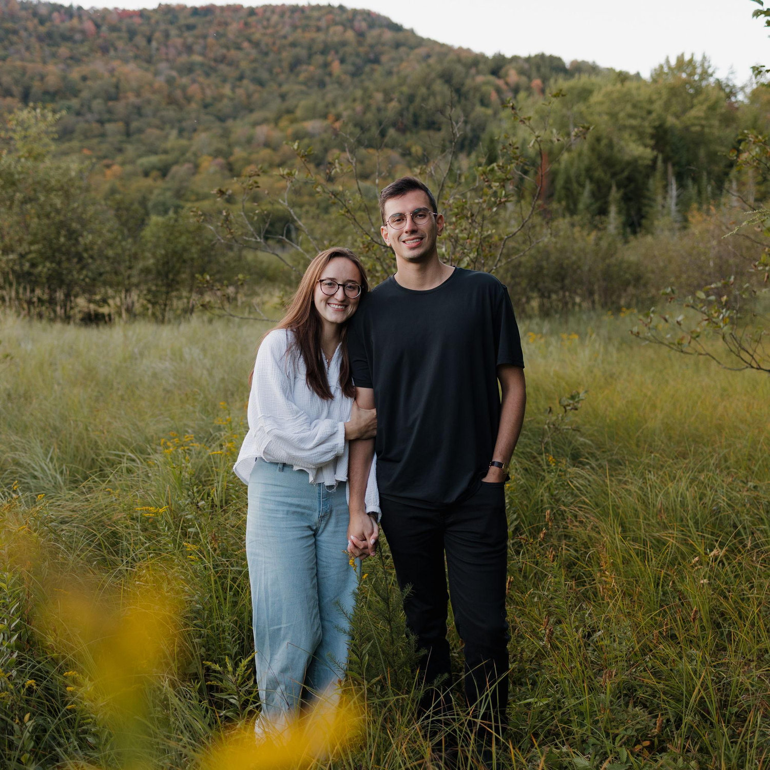 A selection from Kaleigh & George's engagement photoshoot, captured at the base of Watch Hill Hike.