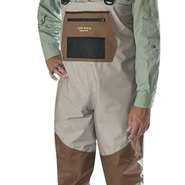 Caddis Men's Attractive 2-Tone Tauped Deluxe Breathable Stocking Foot Wader(DOES NOT INCLUDE BOOTS)