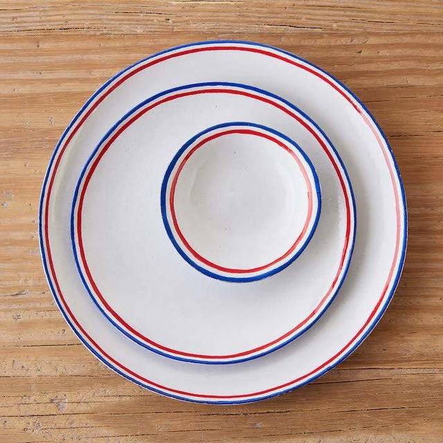 Astier de Villatte, Tricolore Dishes, Dinner Plate