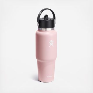 32 oz. Wide Mouth Travel Bottle with Flex Straw Cap