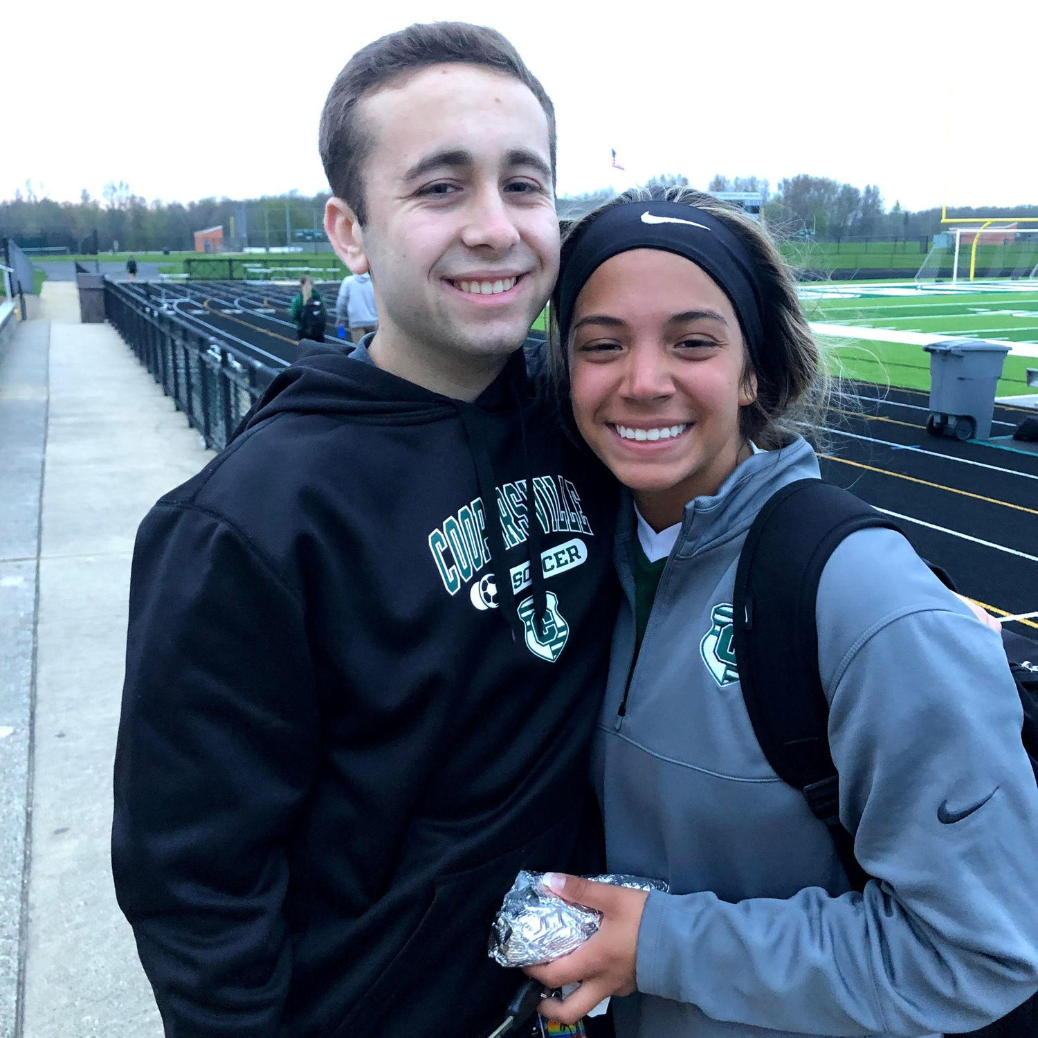 After one of Makenzie's HS soccer games, 2019.