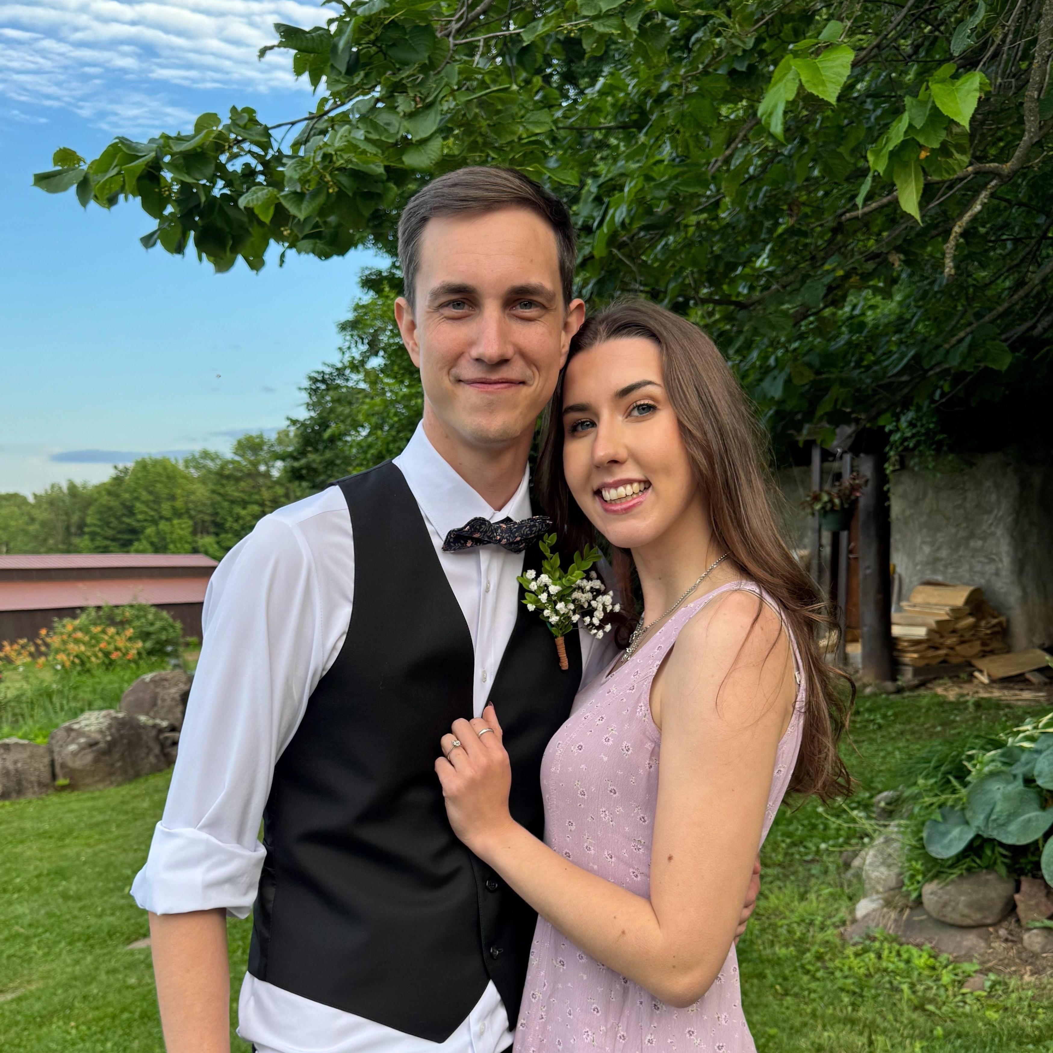 Wedding date in Ironwood, Michigan.