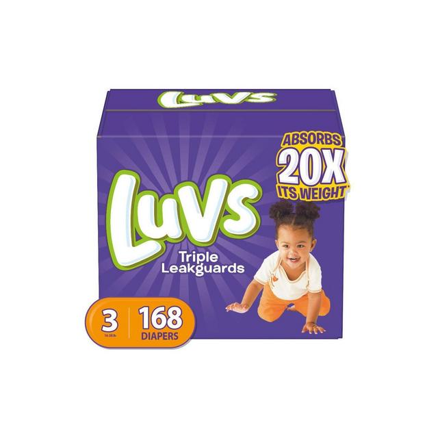 Luvs Disposable Diapers Giant Pack - Size 3 (168ct)
