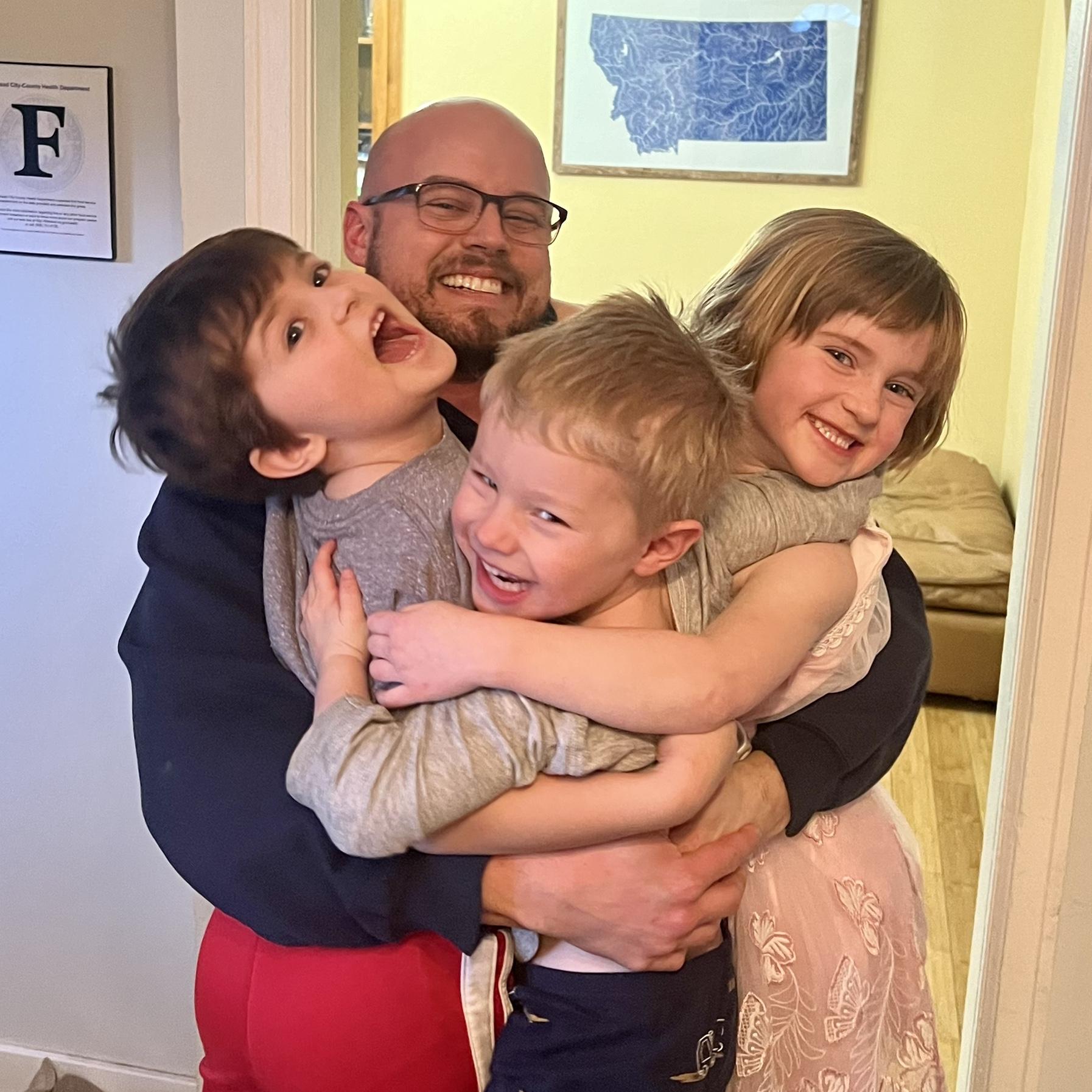 Dad hugs are the best.