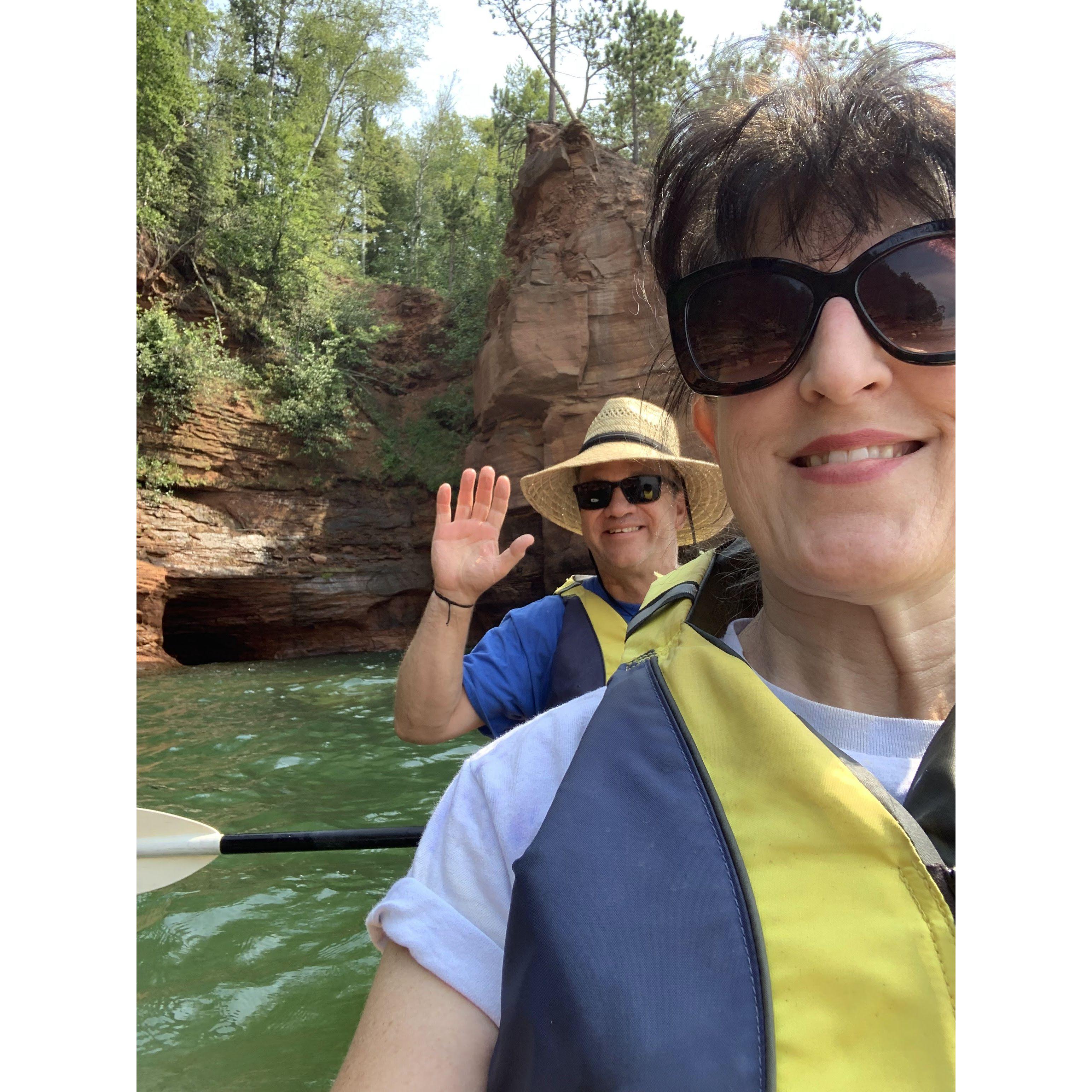 Kayaking in Lake Superior 8/23