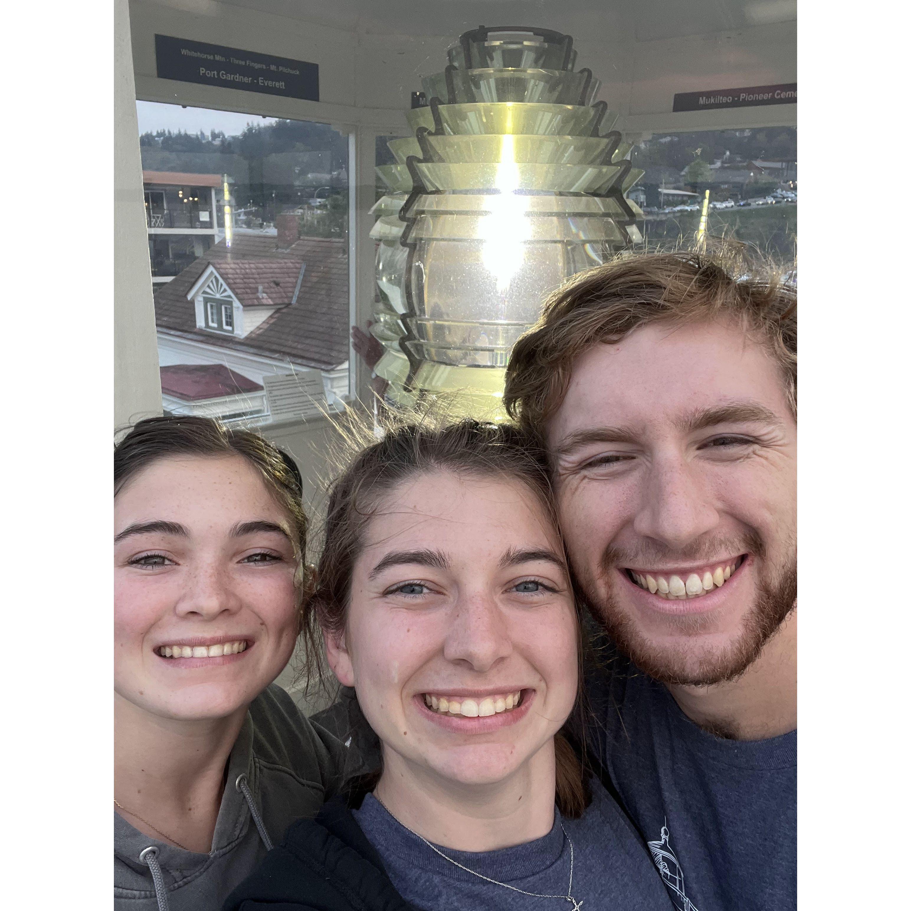 We took Dawson up to the top of the Mukilteo Lighthouse