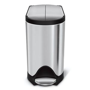 simplehuman Butterfly Step Trash Can, Stainless Steel, 10 L / 2.6 Gal