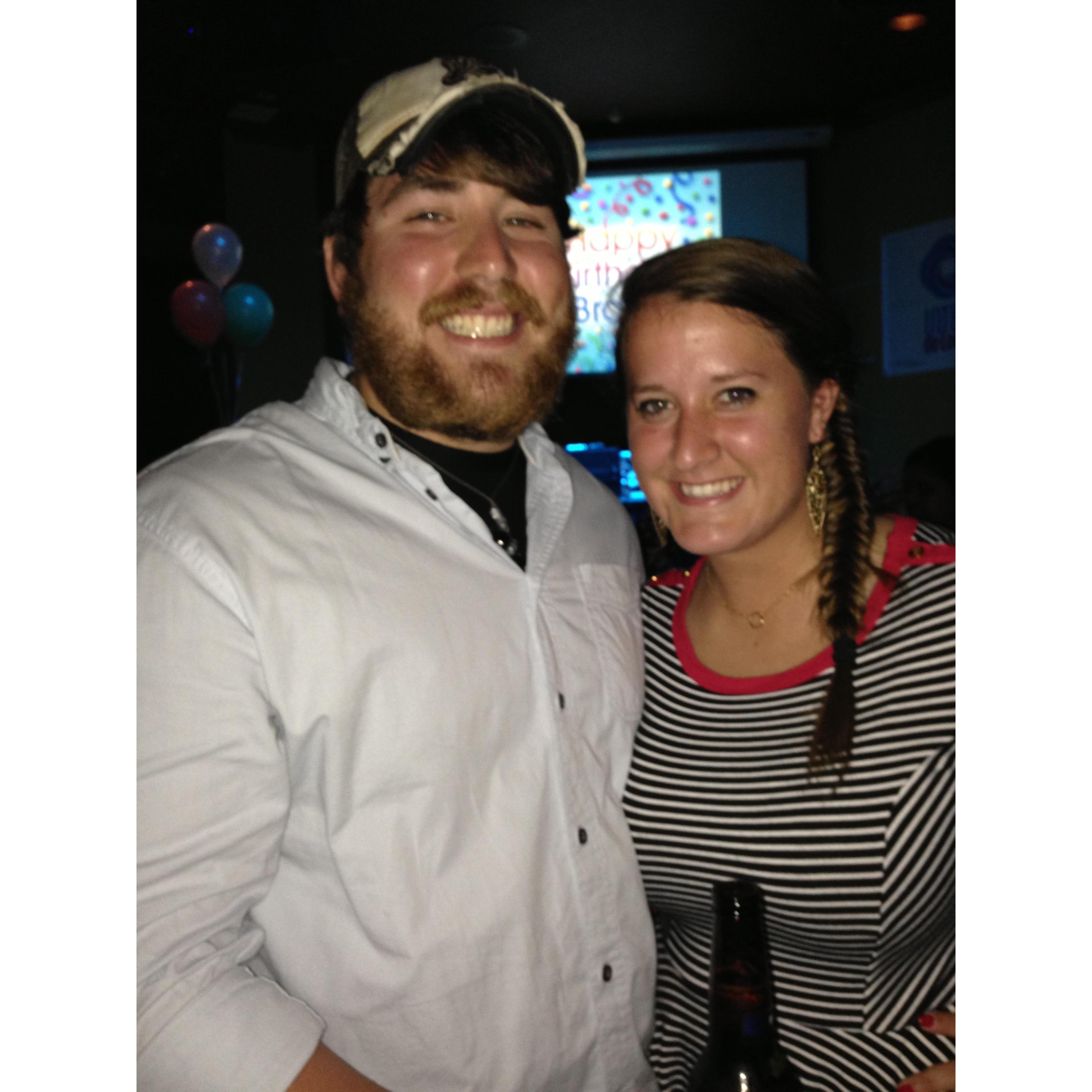Back in our young college days when Eric had a beard and we were just friends!