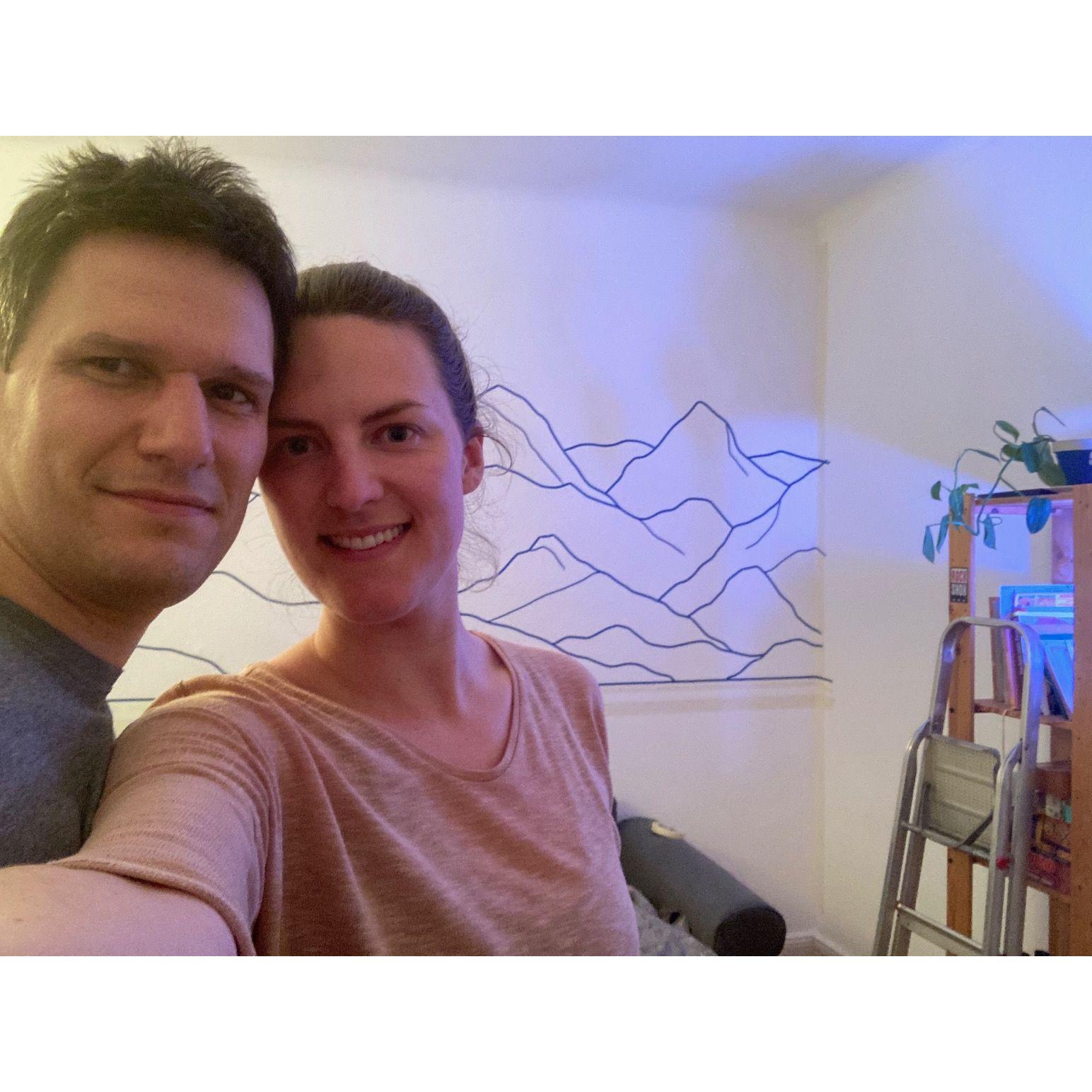 We tried our hand at some home improvement and art projects.