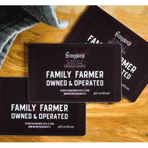 Simpson's Meat Cash Fund/Gift cards
