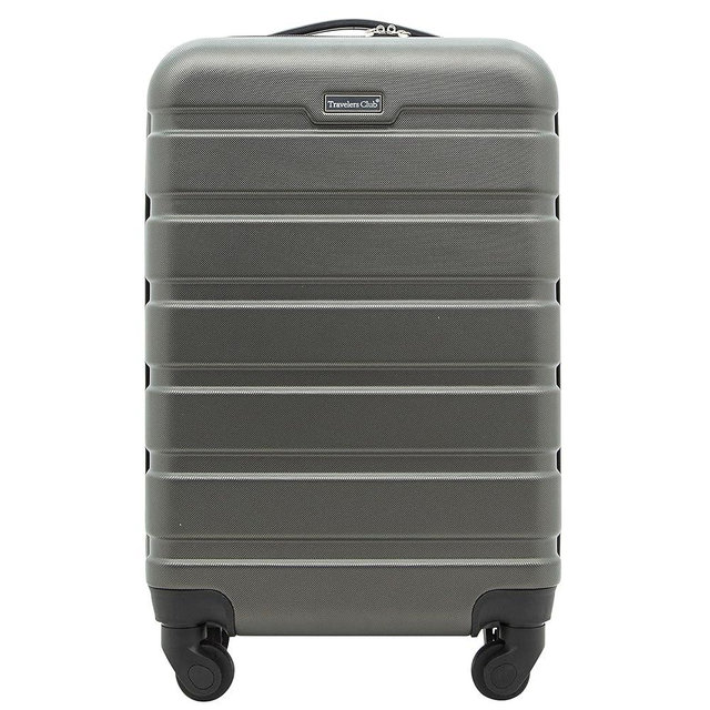 Travelers Club Harper Luggage, Charcoal, 20-Inch Carry-On