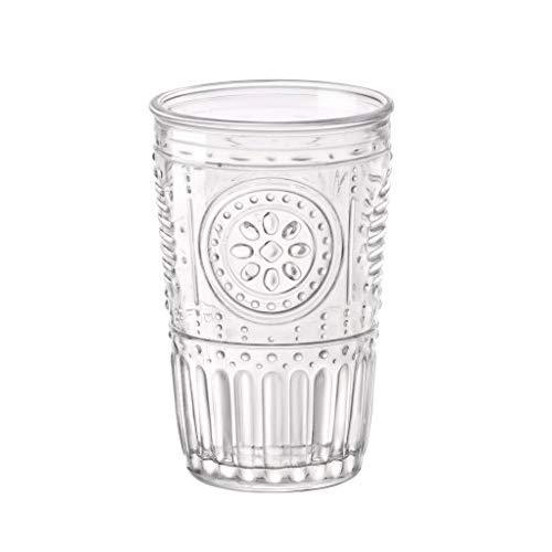 Bormioli Rocco Romantic Water Glass, 10.25 oz., Set of 6 , Clear
