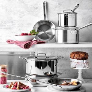 All-Clad D5® Stainless-Steel 10-Piece Cookware Set