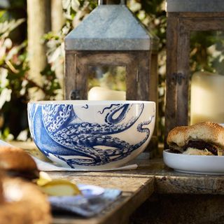 Lucy the Octopus Round Serving Bowl