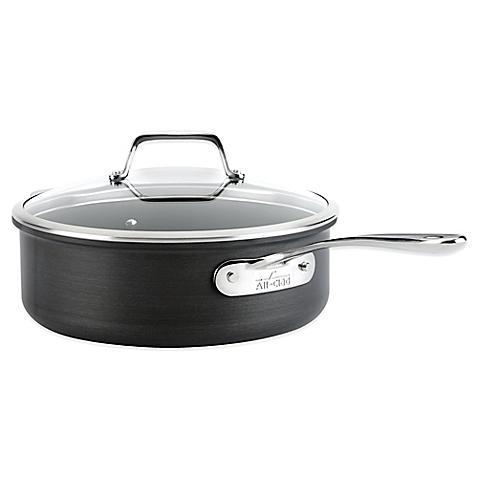 All-Clad B1 Hard Anodized Nonstick 4-Quart Sauté Pan with Lid