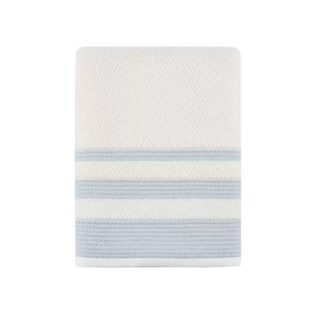 Bee & Willow™ Home Triple Stripe Bath Towel in Blue