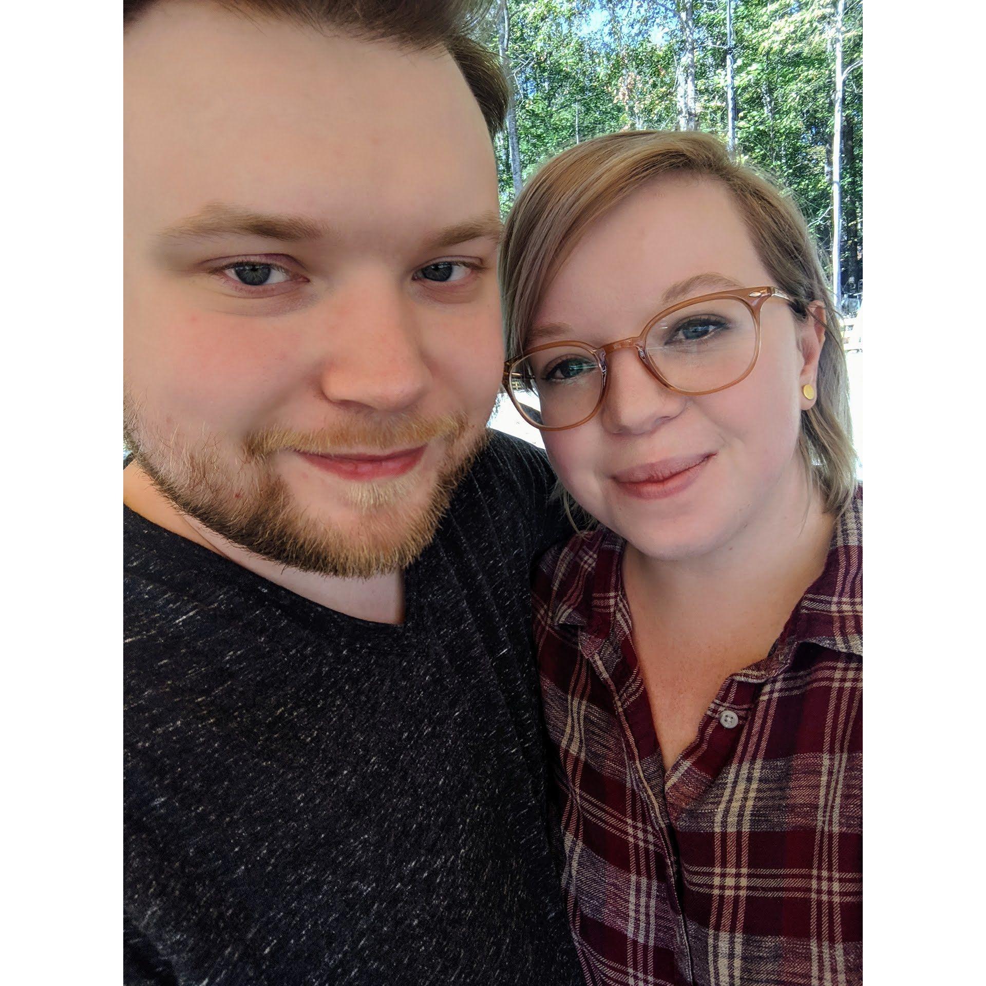 This was taken on a date shortly after we first met.