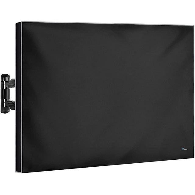 Outdoor TV Cover 65 Inch Waterproof and Weatherproof TV Covers | Outdoor TV Enclosure | Smart Shield TV Screen Protector for Outside TV | Cover for Moving | TV Display Protectors – Black