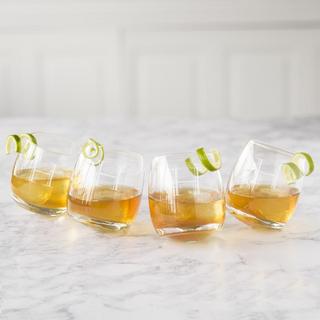 Personalized Tipsy Whiskey Glass, Set of 4